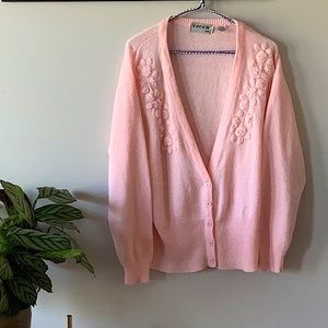 Pink Knit Cardigan